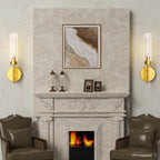2-Pack Gold Hardwired Wall Sconces – Modern Vanity Lighting