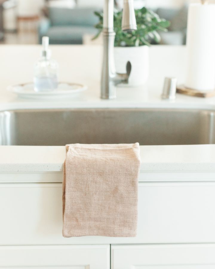 Hand-Woven Stone Washed Linen Tea Towel