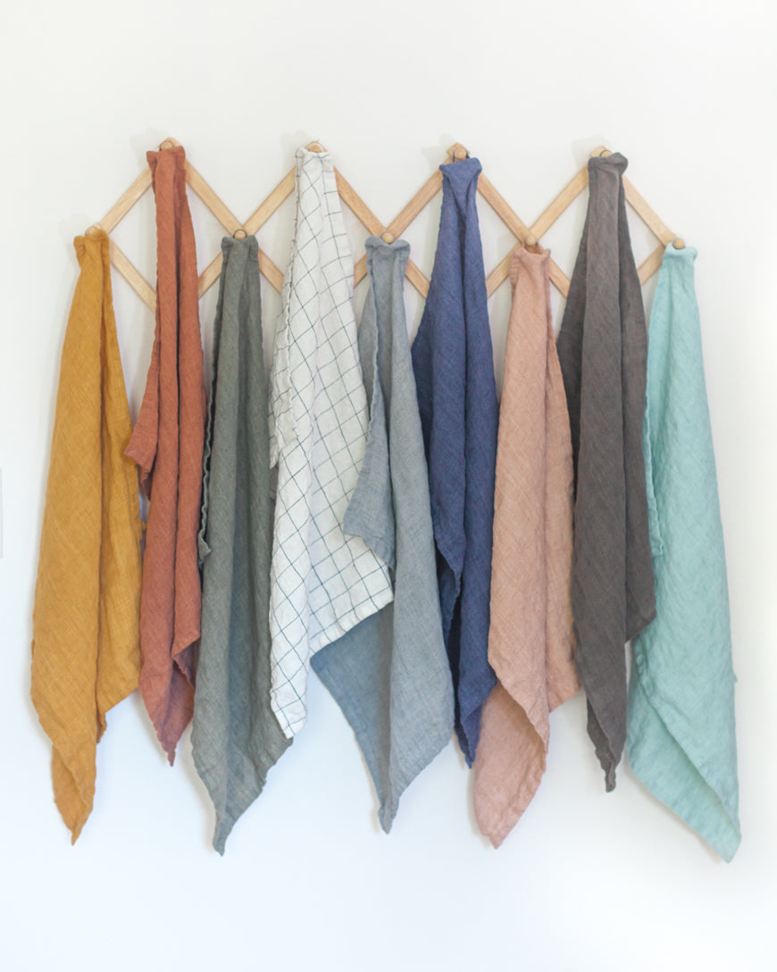 Hand-Woven Stone Washed Linen Tea Towel