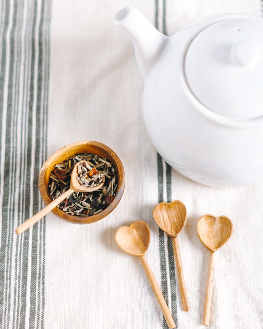 Hearts of Olive – Handcrafted Teaspoon Duo