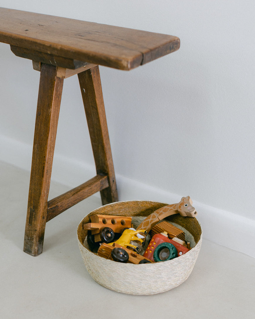 Hand-Woven La Mesa Palm Basket