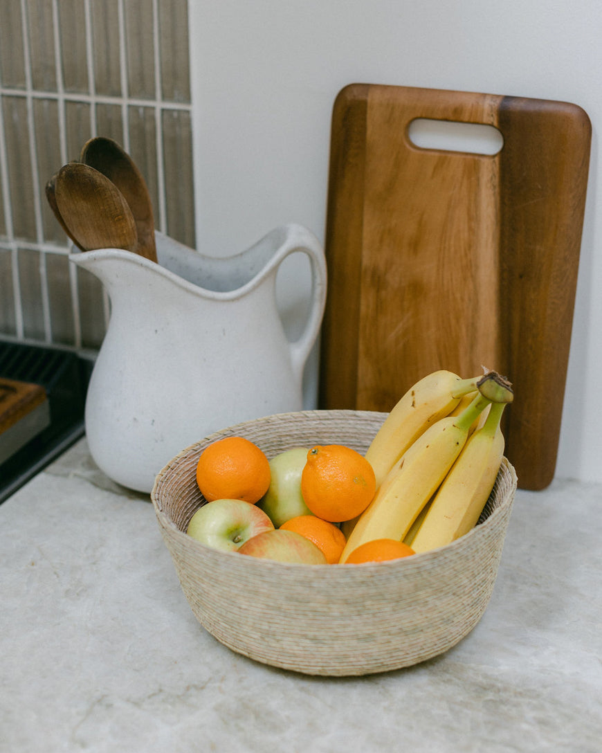 Hand-Woven La Mesa Palm Basket