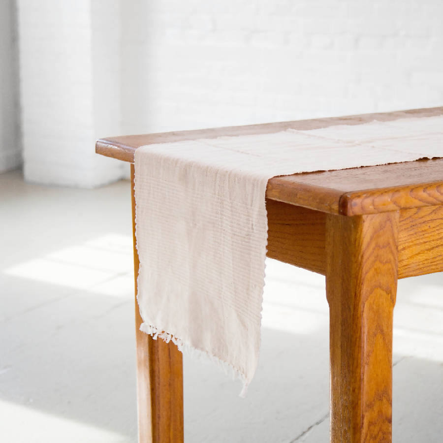 Handmade Riviera Cotton Table Runner