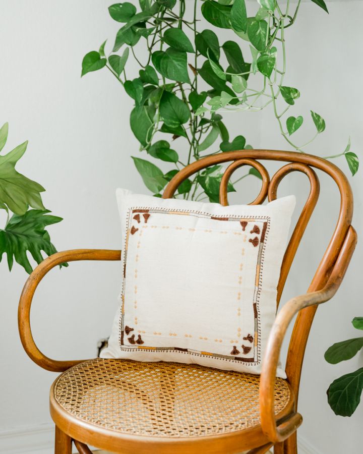 Handmade 16" Lambadi Throw Pillow