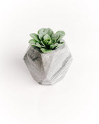 Hand-Crafted Geo Marble Planter