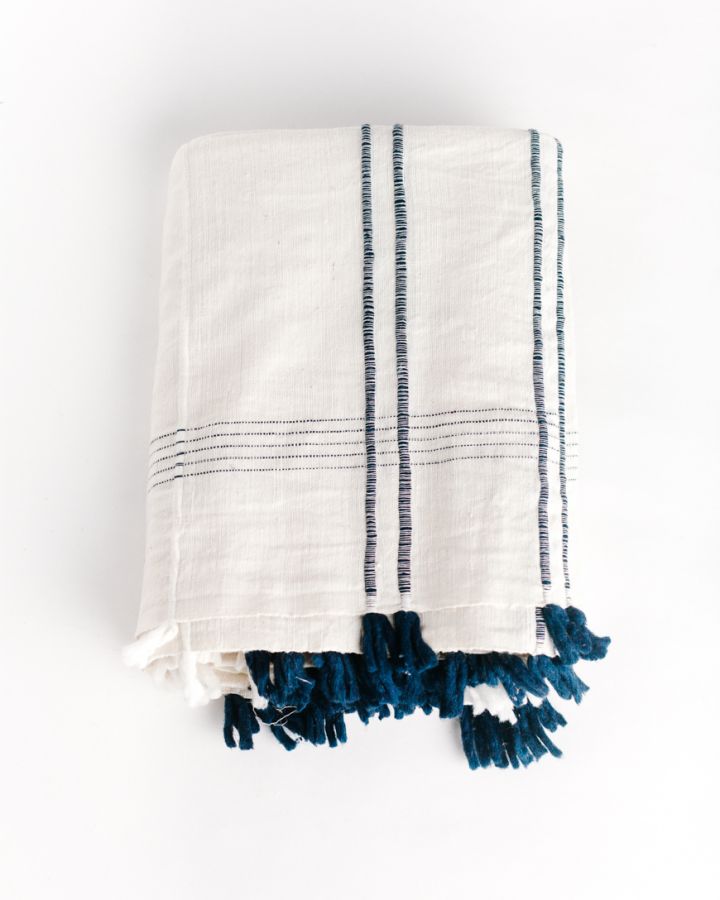 Handwoven Ribbons Cotton Tablecloth