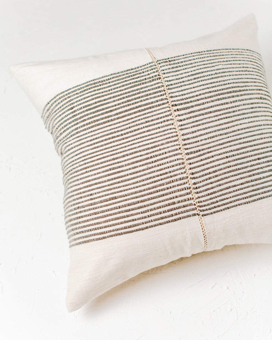 Handmade 18" Riviera Hand-Stitch Throw Pillow