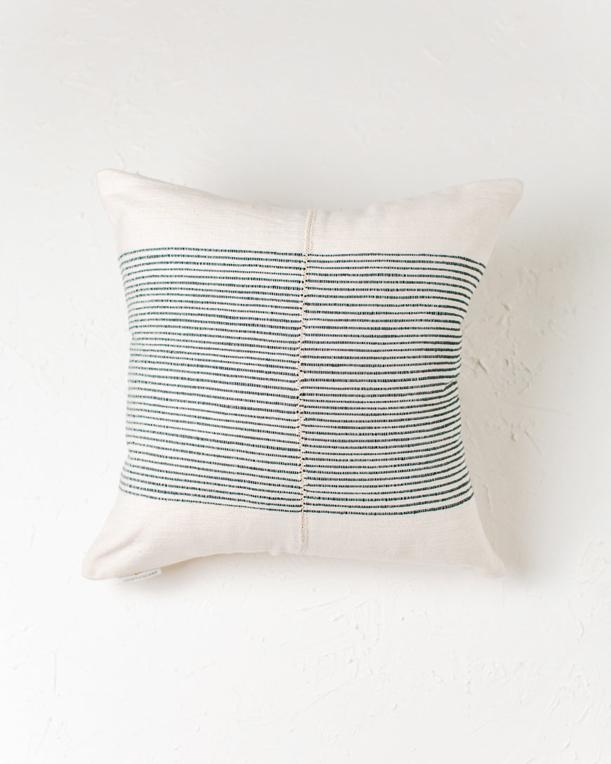 Handmade 18" Riviera Hand-Stitch Throw Pillow