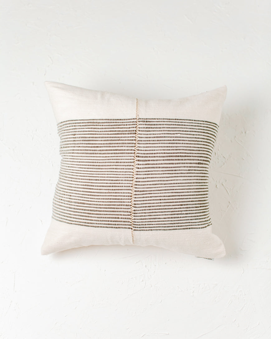 Handmade 18" Riviera Hand-Stitch Throw Pillow