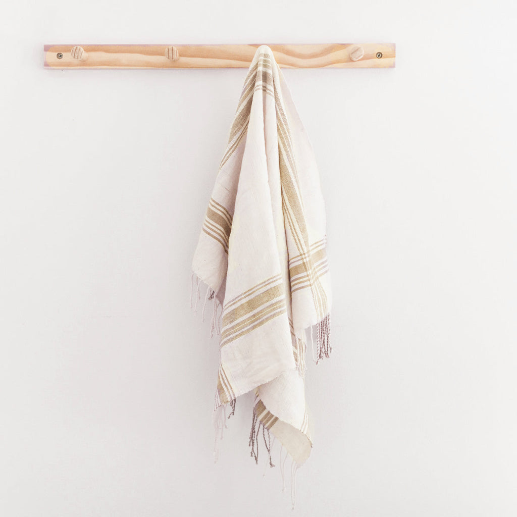 Hand-Woven Cabin Hatch Cotton Hand Towel