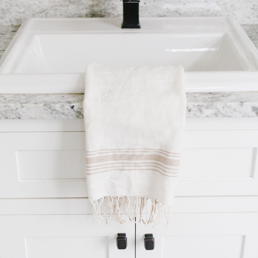 Hand-Woven Cabin Hatch Cotton Hand Towel