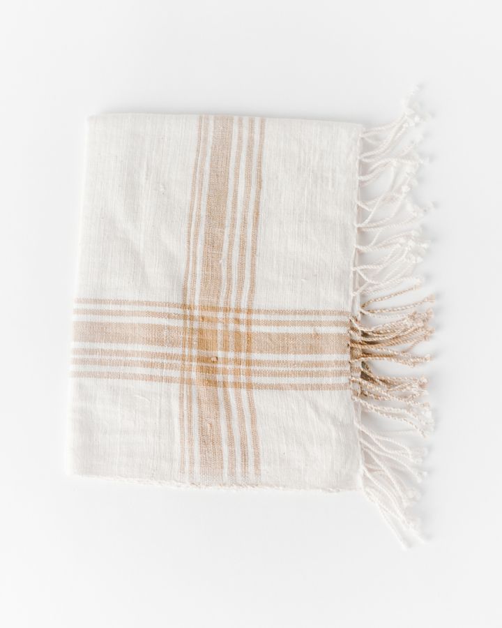 Hand-Woven Cabin Hatch Cotton Hand Towel