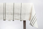 Handwoven Ribbons Cotton Tablecloth