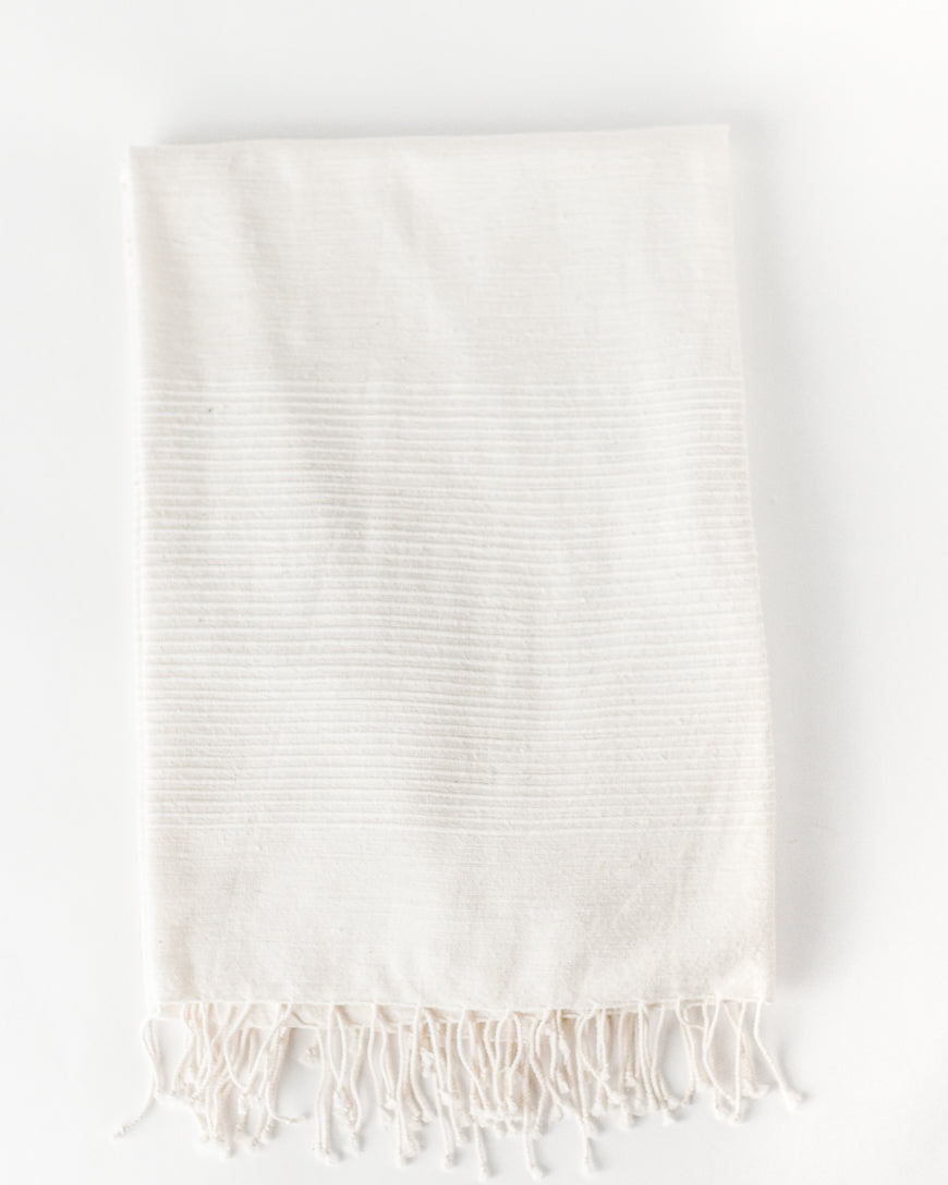 Riviera Cotton Hand-Woven Throw Blanket