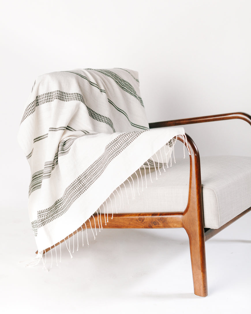 Handmade Aden Cotton Throw Blanket
