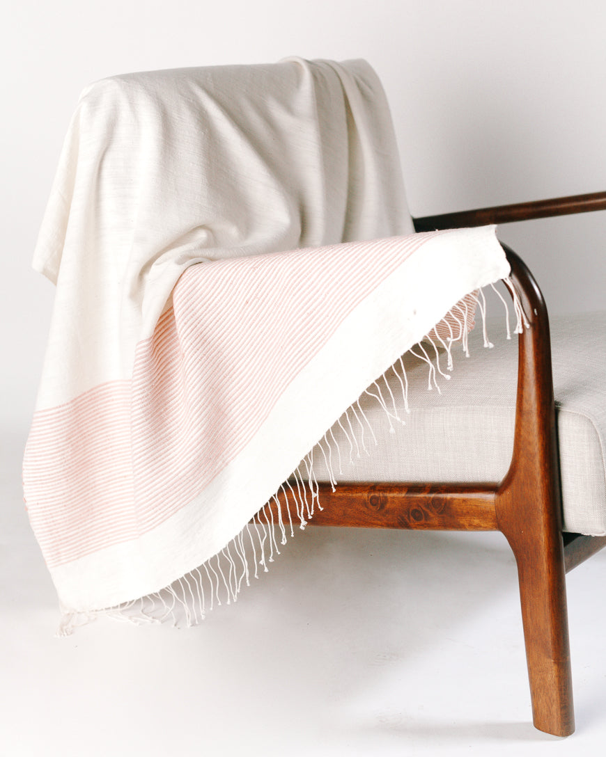 Riviera Cotton Hand-Woven Throw Blanket
