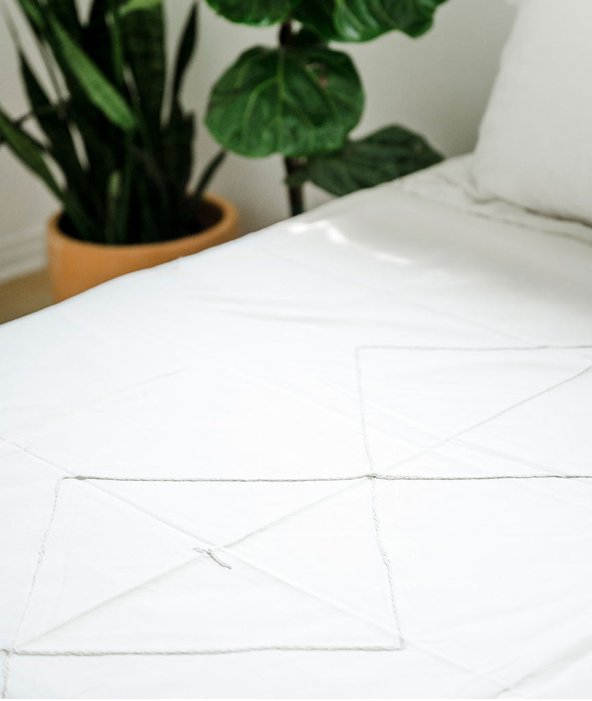 Hand-Crafted Berber Cotton Bedspread