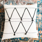 Hand-woven 18" Atlas Throw Pillow