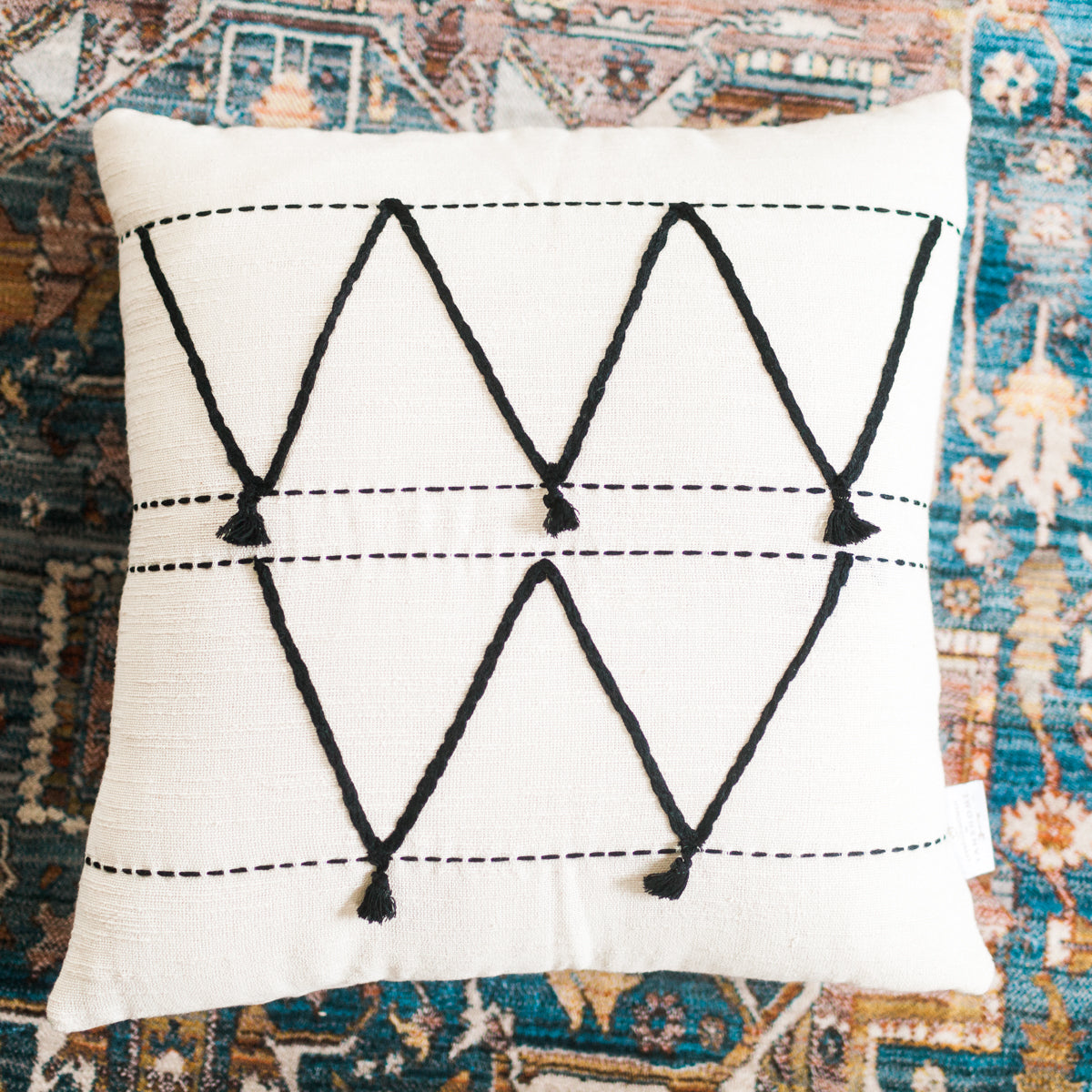 Hand-woven 18" Atlas Throw Pillow