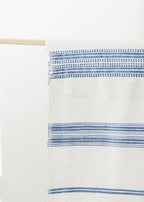 Aden Fabric Yardage - Natural with Blue-1