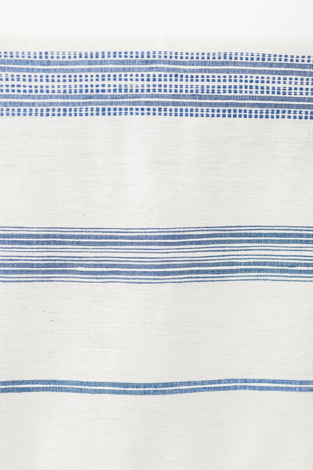 Aden Fabric Yardage - Natural with Blue-2